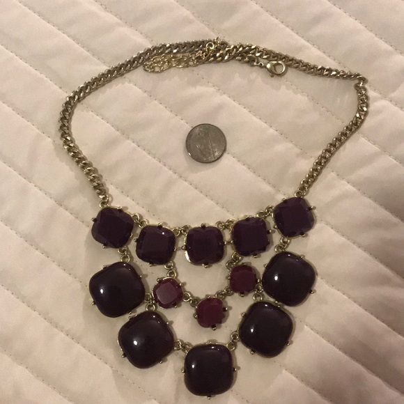Purple Statement Necklace 💜💜💜💜 vintage early 2000s - Picture 3 of 3